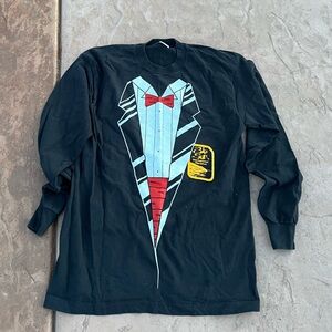 Vintage 1980’s Tuxedo Long Sleeve Shirt Big Sur Marathon